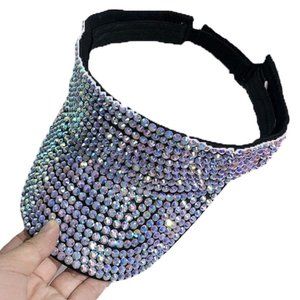 Rhinestone Visor Sun Hat (Missing Rhinestones)